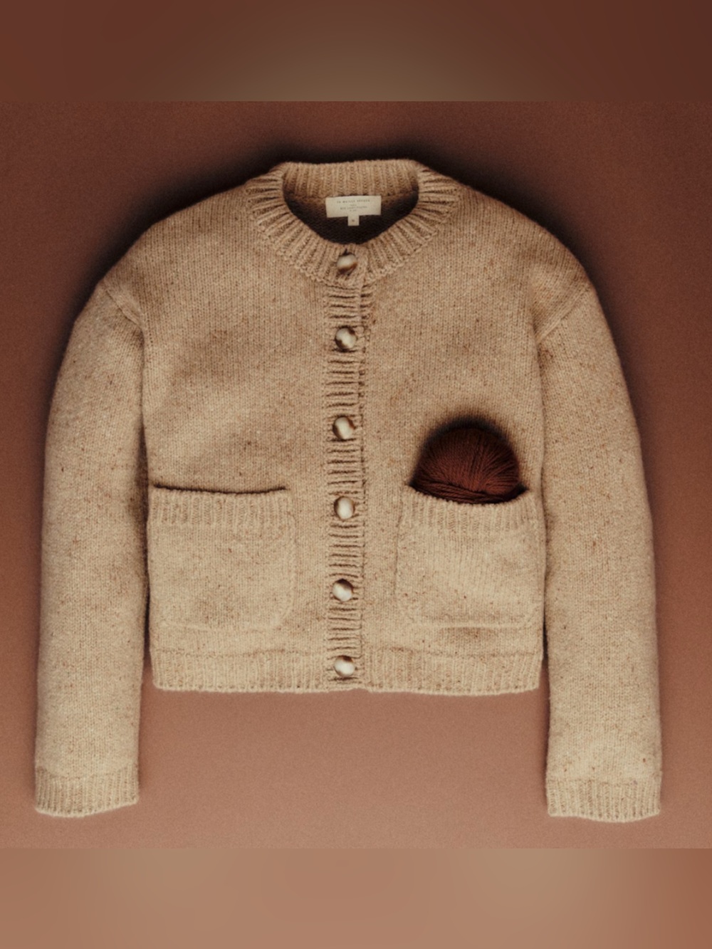 NWT Sezane Edouard Cardigan Natural Beige - Size S - Picture 4 of 9